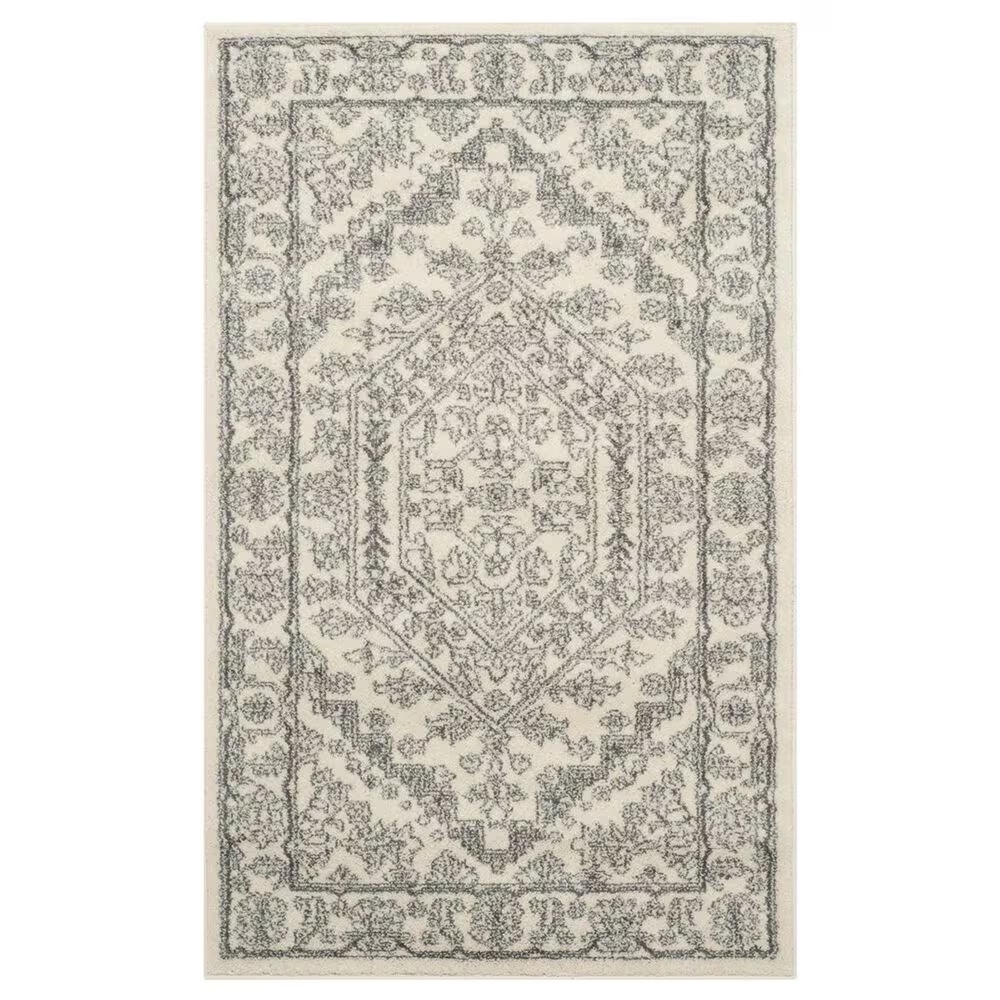 Safavieh Adirondack ADR108B-3 3' x 5' Ivory/Silver Area Rug