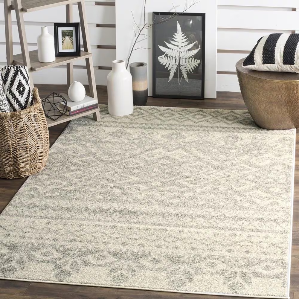 Safavieh Adirondack ADR107B-10 10' x 14' Ivory/Silver Area Rug