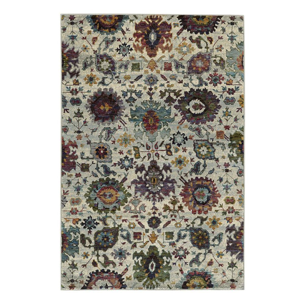 Oriental Weavers Andorra 7129A 3'3" x 5'2" Stone Area Rug