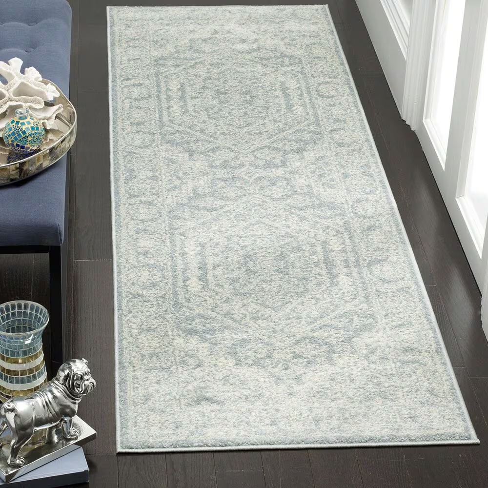 Safavieh Adirondack ADR108T-214 2'6" x 14' Slate/Ivory Runner