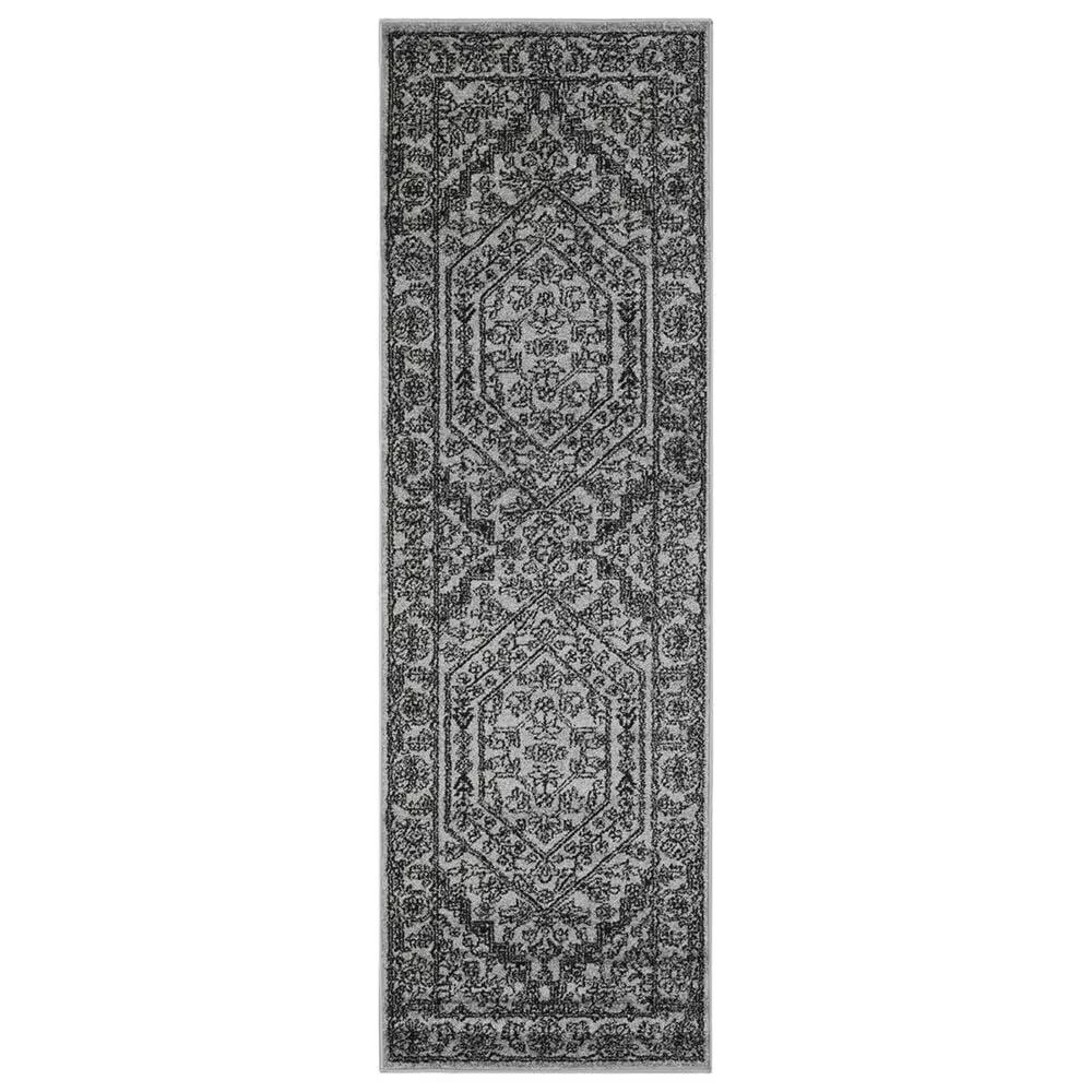 Safavieh Adirondack ADR108A-222 2'6" x 22' Silver/Black Runner