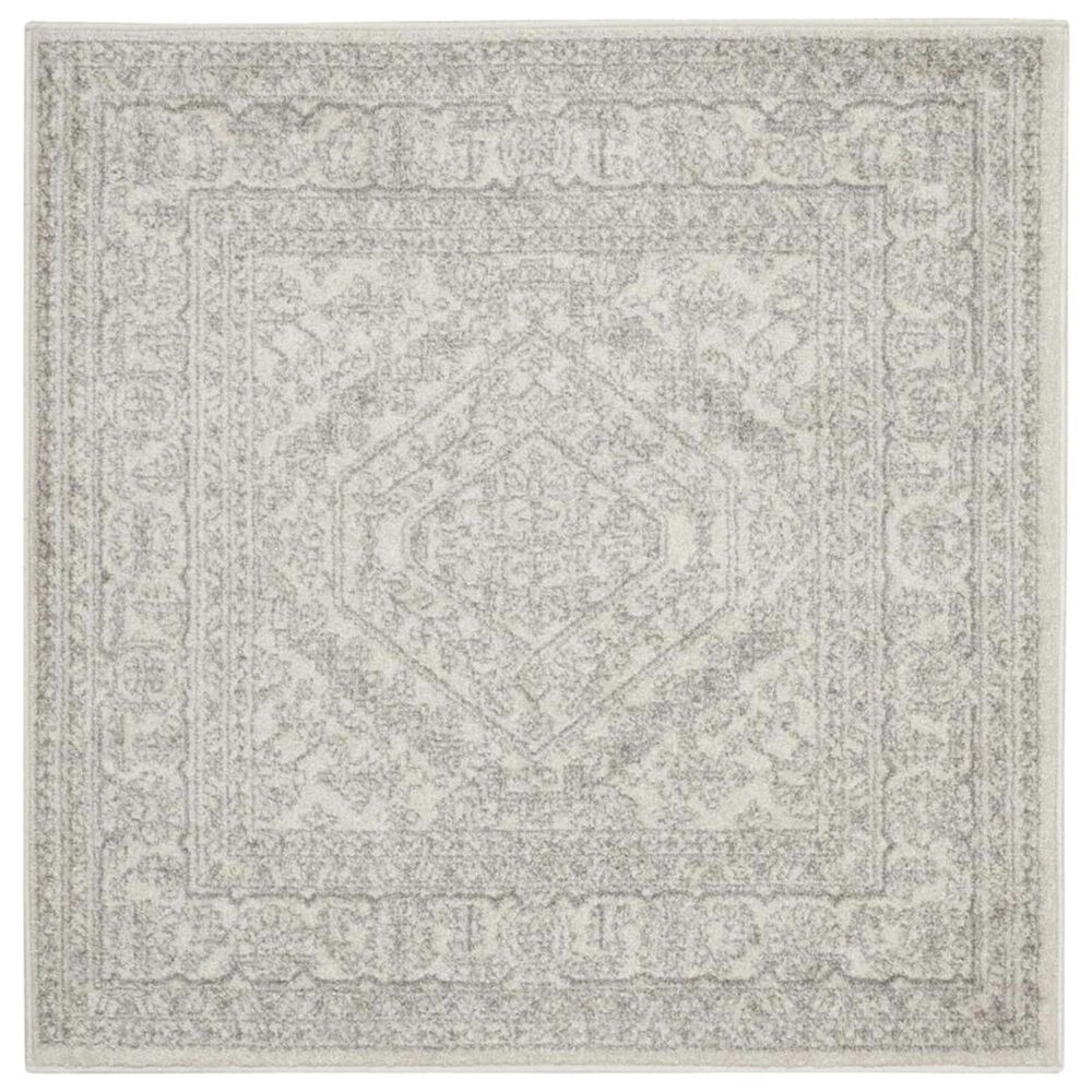 Safavieh Adirondack ADR108B-4SQ 4' x 4'Ivory/Silver Square Rug