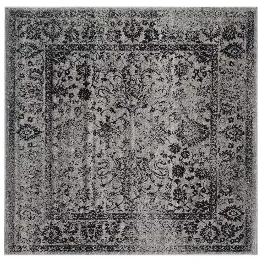 Safavieh Adirondack ADR109B-10SQ 10' x 10'Grey/Black Square Rug