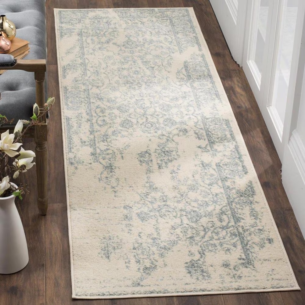 Safavieh Adirondack ADR101S-212 2'6" x 12' Ivory/Slate Runner