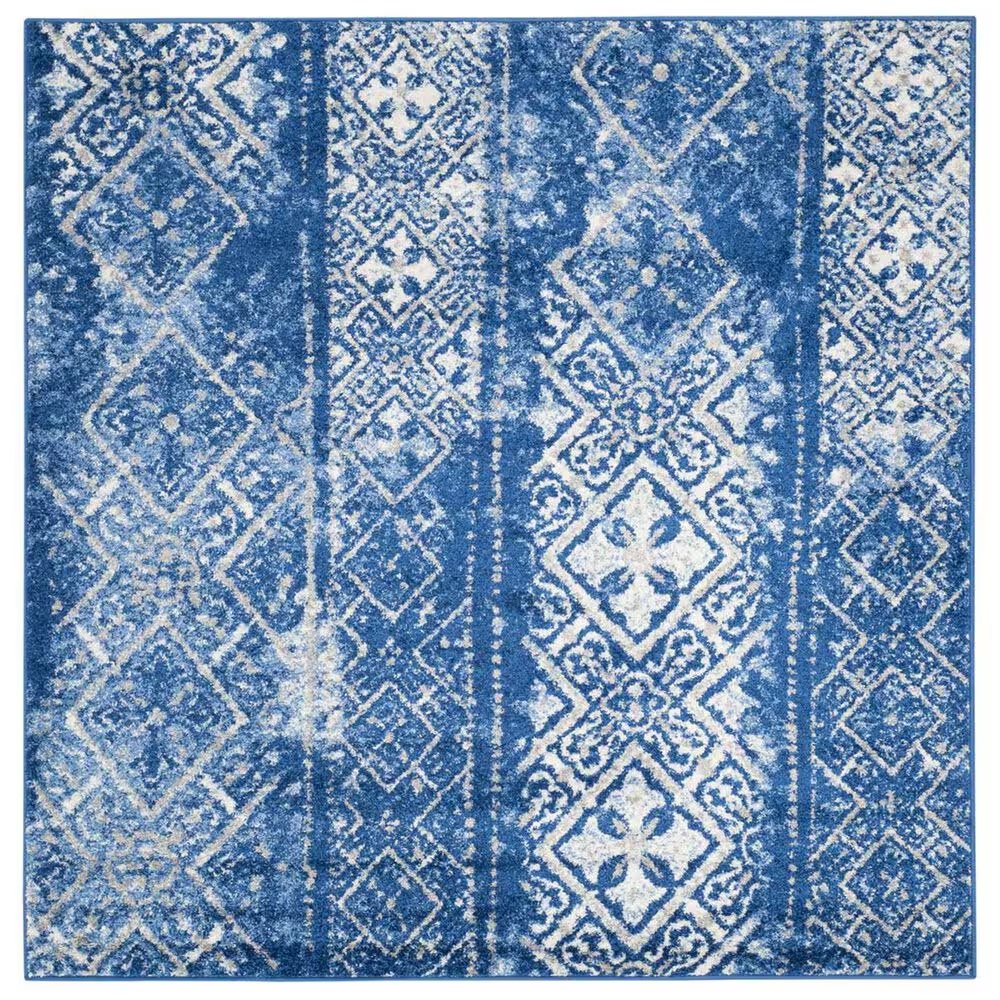 Safavieh Adirondack ADR111F-4SQ 4' x 4'Silver/Blue Square Rug