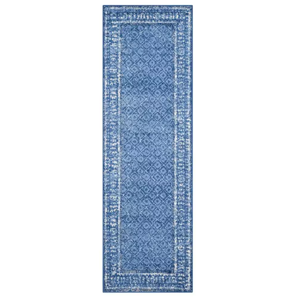 Safavieh Adirondack ADR110F-214 2'6" x 14' Light Blue/Dark Blue Runner
