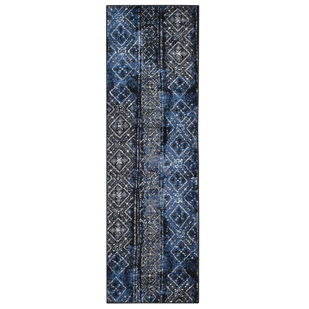 Safavieh Adirondack ADR111A-210 2'6" x 10' Silver/Black Runner