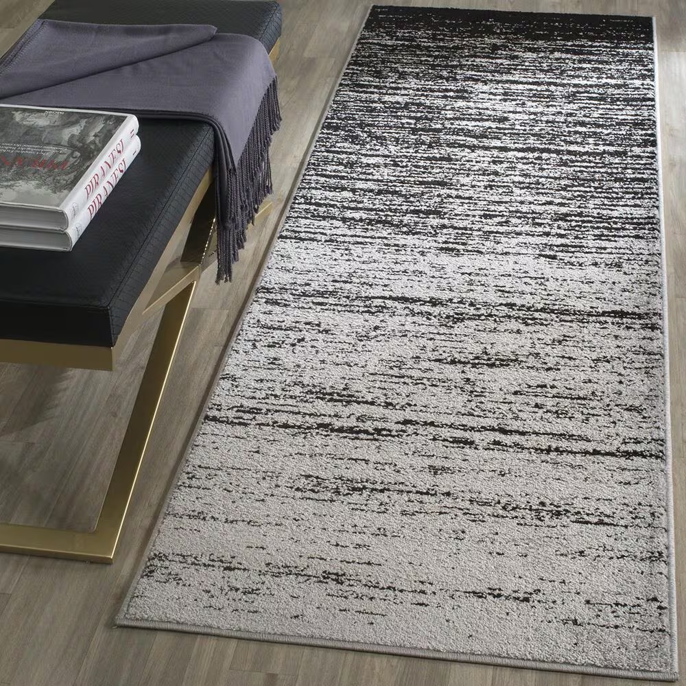 Safavieh Adirondack ADR113A-28 2'6" x 8' Silver/Black Runner
