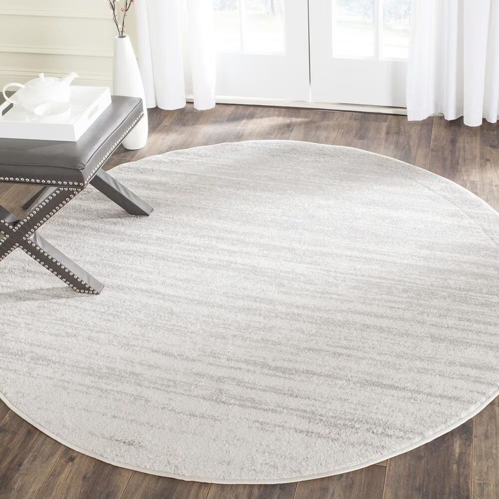 Safavieh Adirondack ADR113B-6R 6' x 6'Ivory/Silver Round Rug
