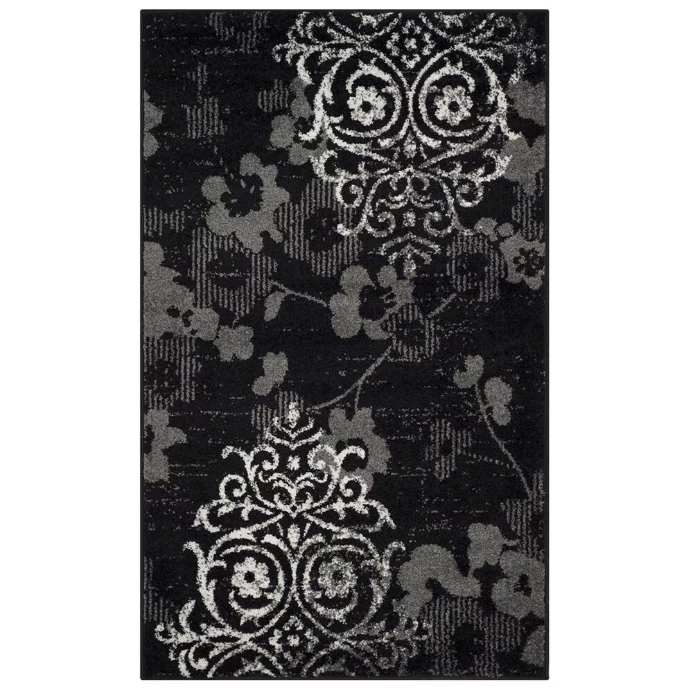 Safavieh Adirondack ADR114A-3 3' x 5' Black/Silver Area Rug