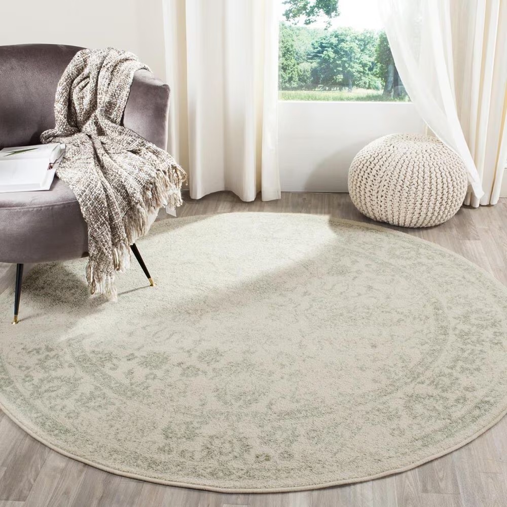 Safavieh Adirondack ADR109V-6R 6' x 6'Ivory/Sage Round Rug