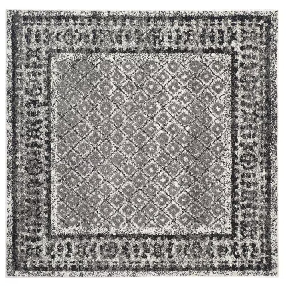 Safavieh Adirondack ADR110B-4SQ 4' x 4'Ivory/Silver Square Rug