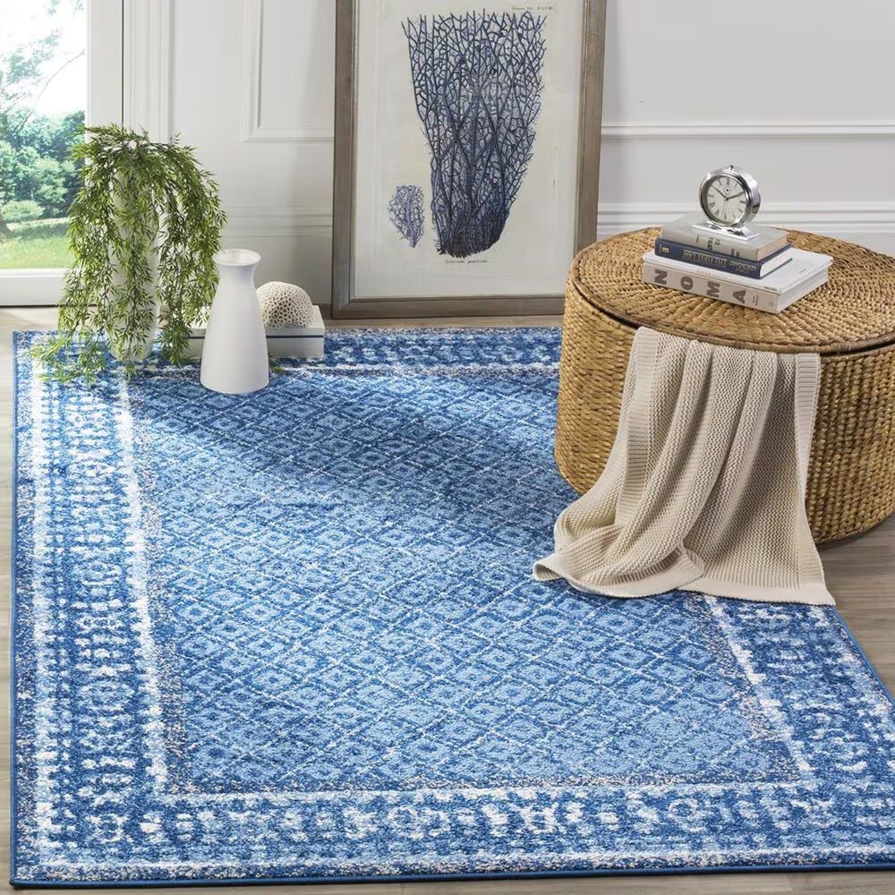 Safavieh Adirondack ADR110F-3 3' x 5' Light Blue/Dark Blue Area Rug