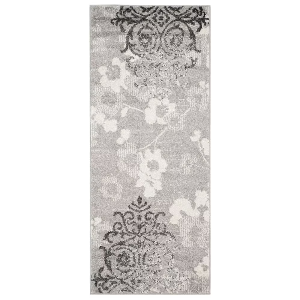 Safavieh Adirondack ADR114B-26 2'6" x 6' Silver/Ivory Runner