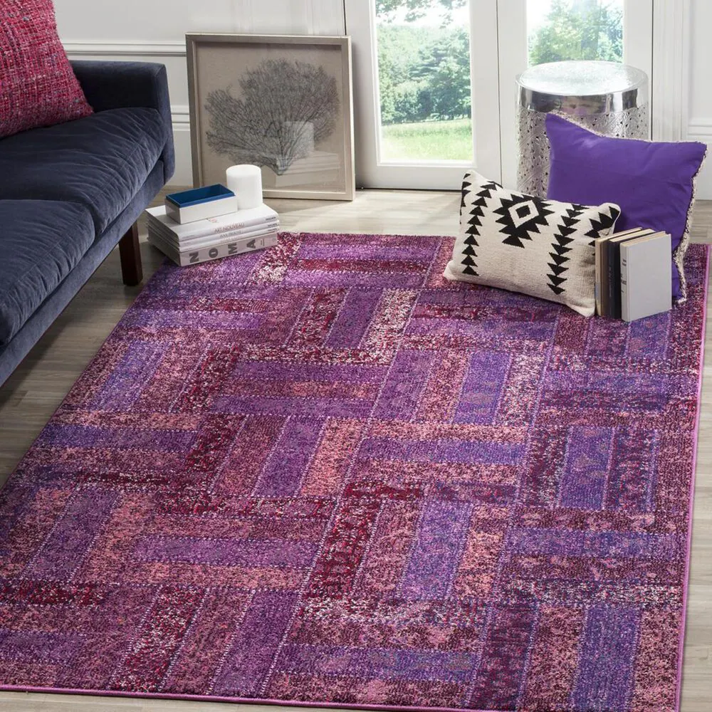 Safavieh Monaco MNC214L-4 4' x 5'7" Purple/Multi Area Rug
