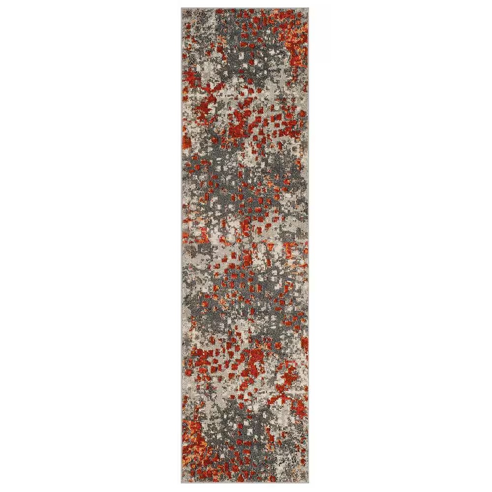 Safavieh Monaco MNC225H-214 2'2" x 14' Grey/Orange Runner