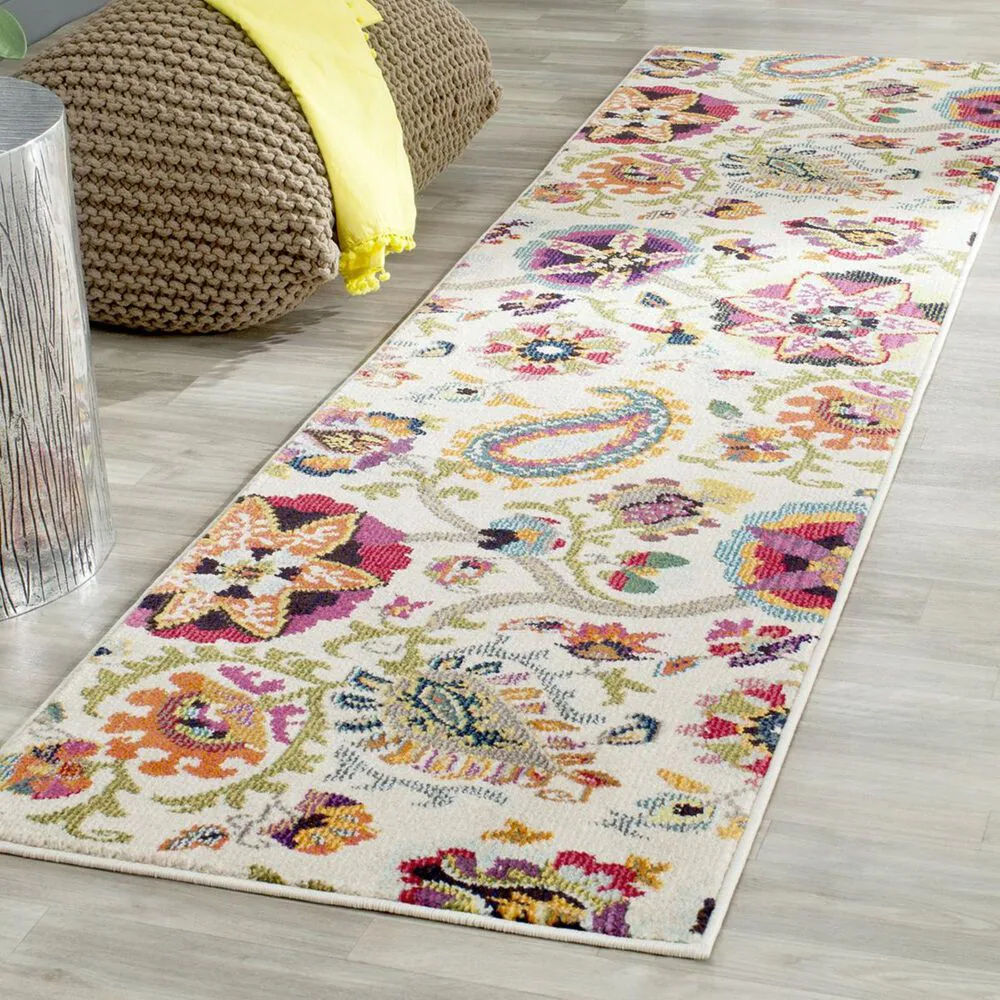 Safavieh Monaco MNC229A-210 2'2" x 10' Ivory/Multi Runner