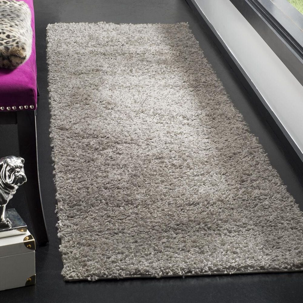 Safavieh Florida Shag SGA119S-28 2'3" x 8' Silver Runner