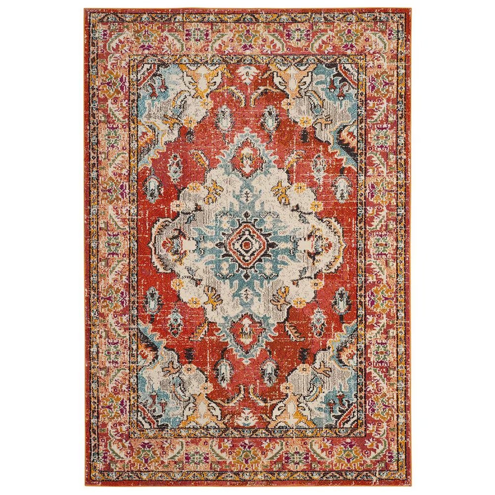 Safavieh Monaco MNC243H-24 2'2" x 4' Orange/Light Blue Area Rug