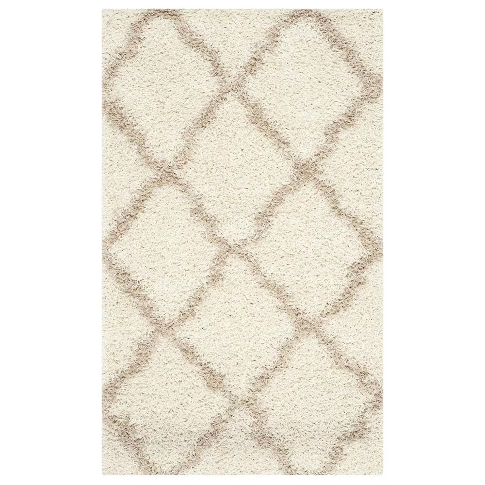 Safavieh Dallas Shag SGD257B-4 4' x 6' Ivory/Beige Area Rug