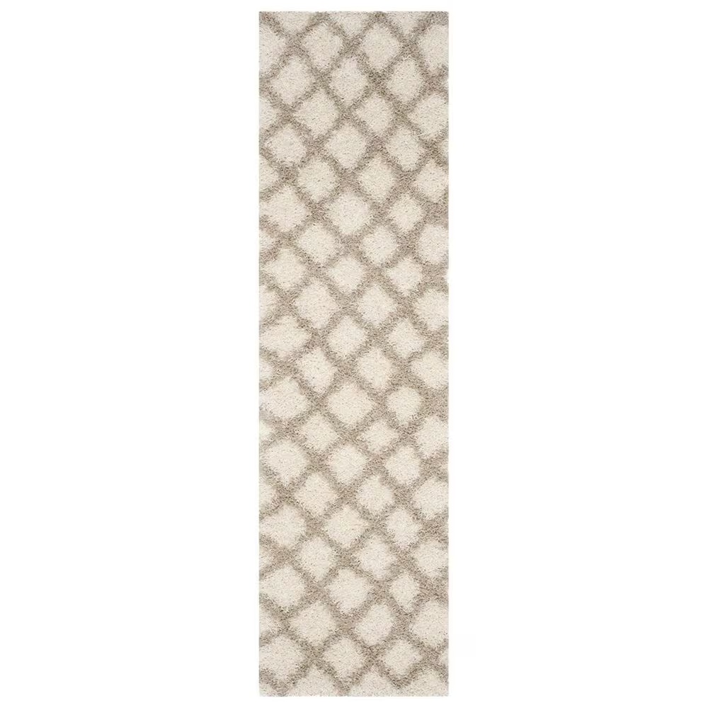 Safavieh Dallas Shag SGD258B-28 2'3" x 8' Ivory/Beige Runner