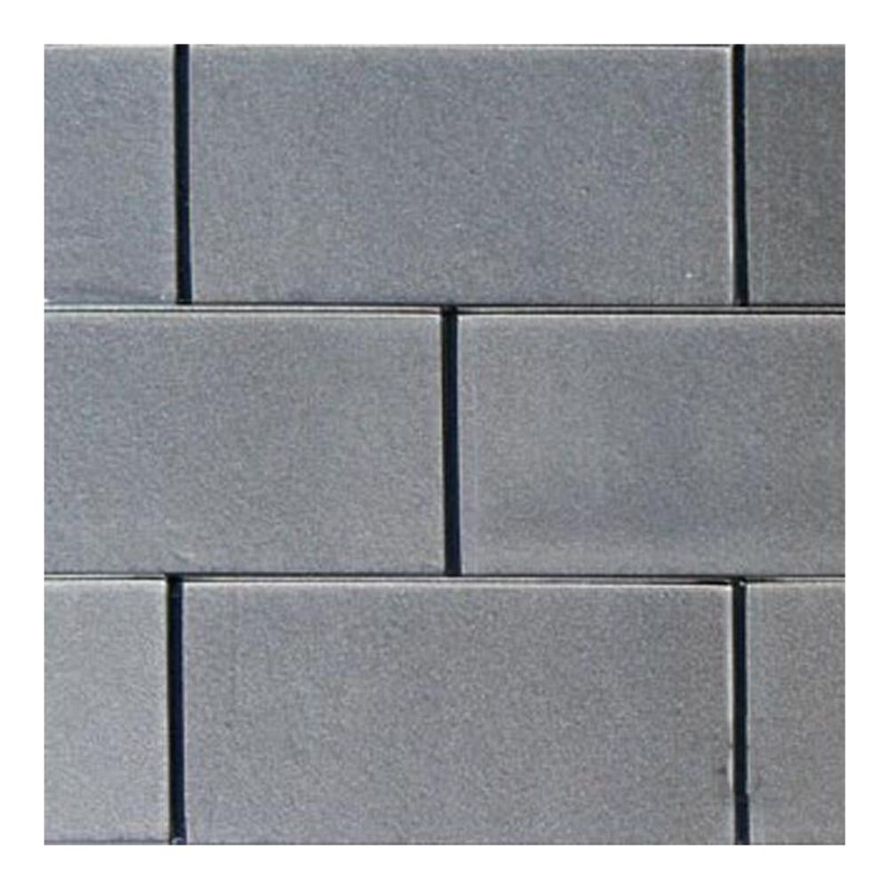 MS International Metallic Grey 3" x 6" Glass Tile