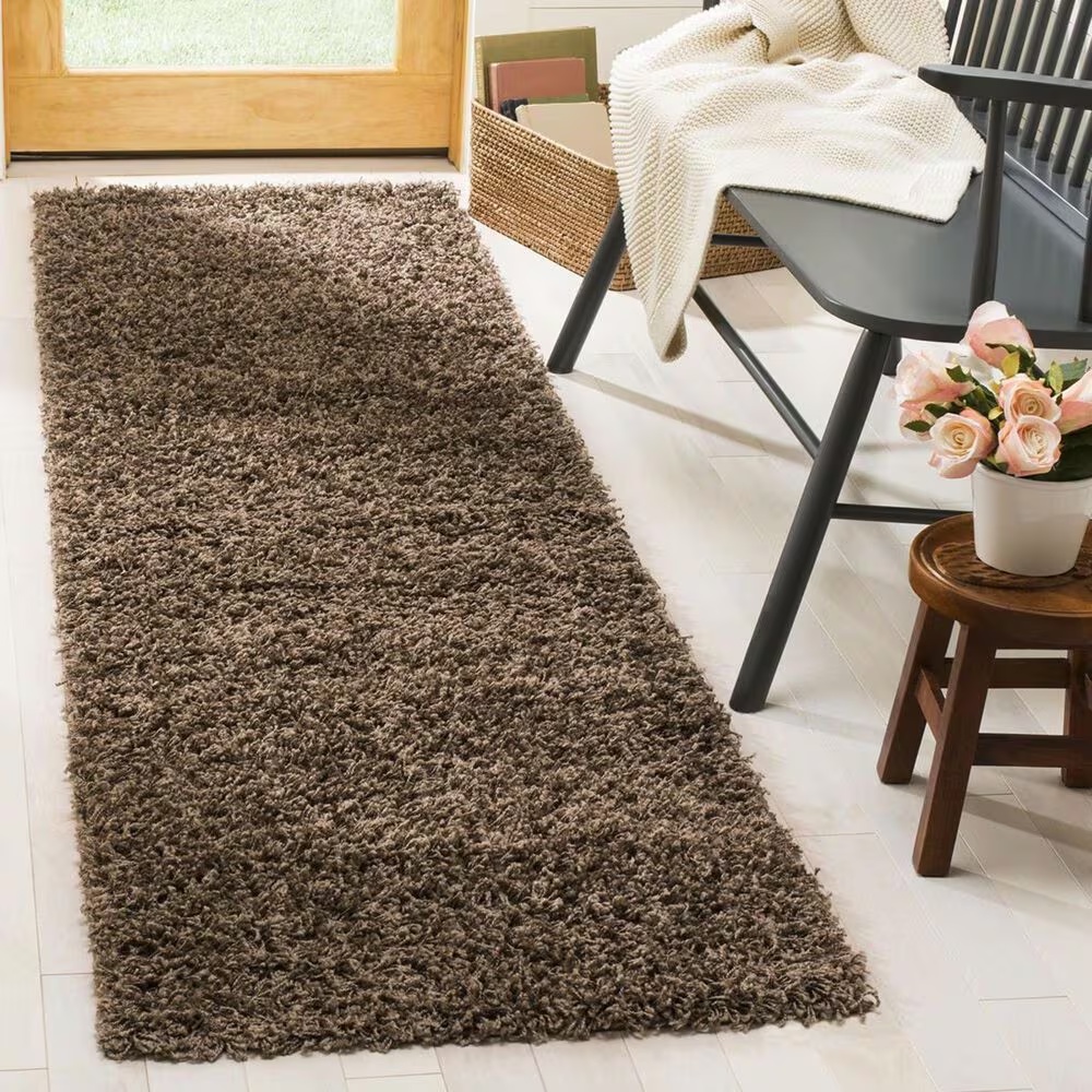 Safavieh Florida Shag SGA119T-28 2'3" x 8' Taupe Runner