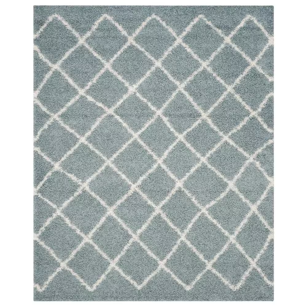 Safavieh Dallas Shag SGD258C-10 10' x 14' Seafoam/Ivory Area Rug