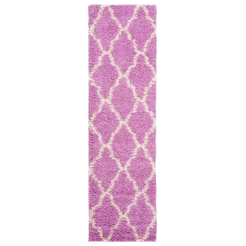 Safavieh Dallas Shag SGD257I-28 2'3" x 8' Pink/Ivory Runner