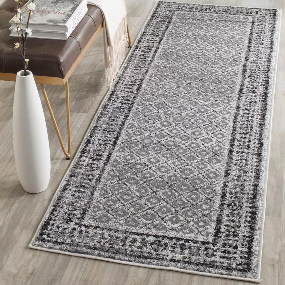 Safavieh Adirondack ADR110B-212 2'6" x 12' Ivory/Silver Runner