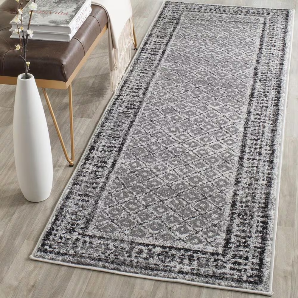 Safavieh Adirondack ADR110B-26 2'6" x 6' Ivory/Silver Runner