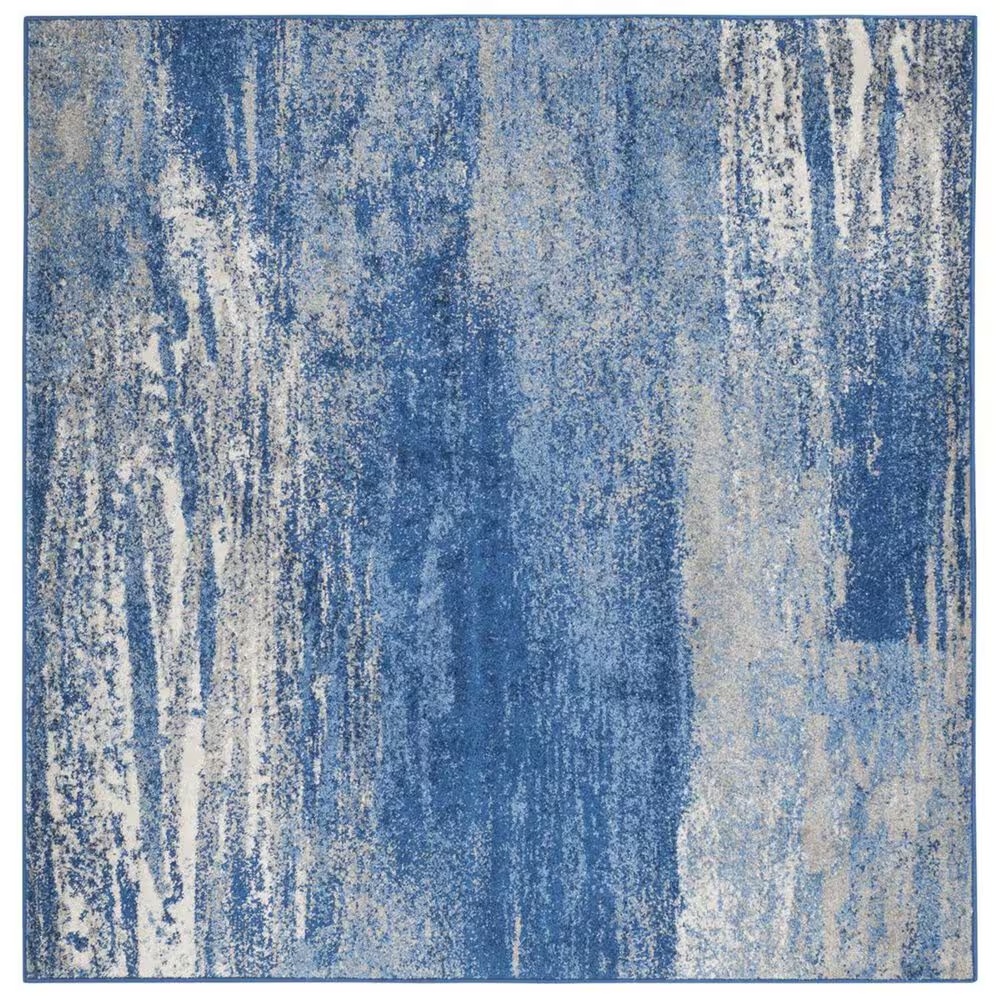 Safavieh Adirondack ADR112F-4SQ 4' x 4'Silver/Blue Square Rug