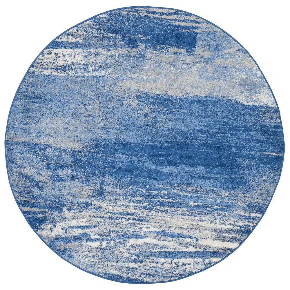 Safavieh Adirondack ADR112F-6R 6' x 6'Silver/Blue Round Rug