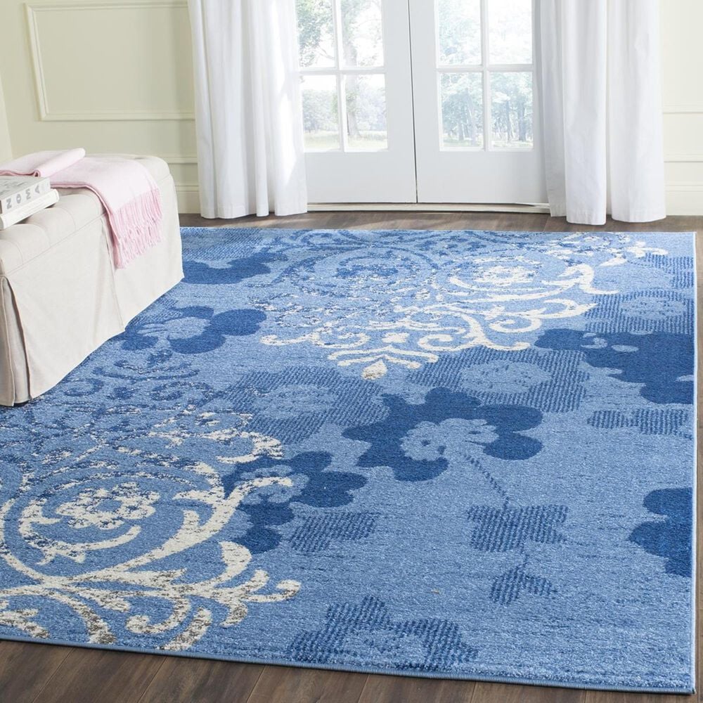Safavieh Adirondack ADR114F-10 10' x 14' Light Blue/Dark Blue Area Rug