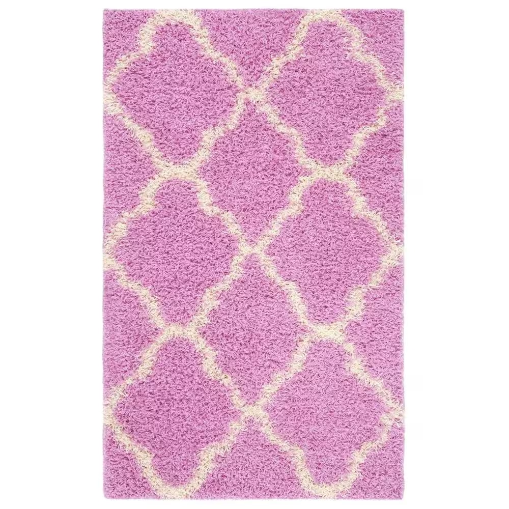 Safavieh Dallas Shag SGD257I-4 4' x 6' Pink/Ivory Area Rug