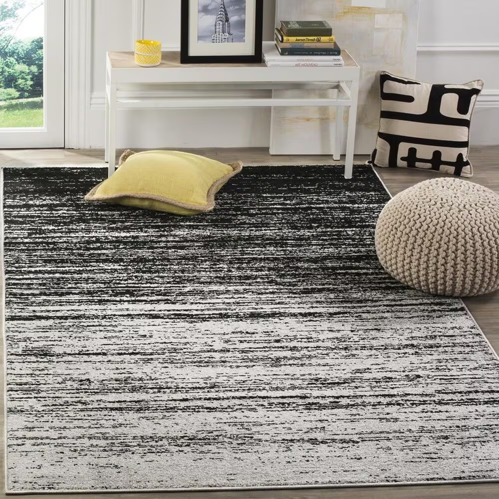 Safavieh Adirondack ADR113A-5 5'1" x 7'6" Silver/Black Area Rug