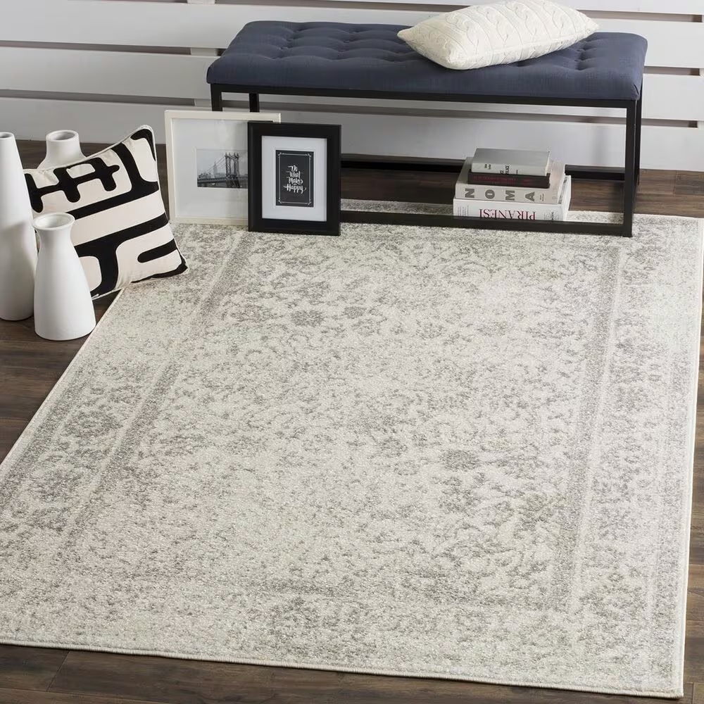 Safavieh Adirondack ADR109C-5 5'1" x 7'6" Ivory/Silver Area Rug