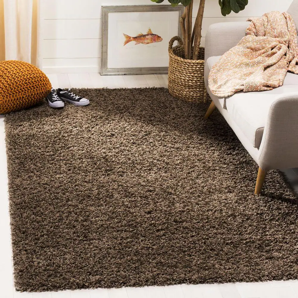 Safavieh Florida Shag SGA119T-5 5'1" x 7'6" Taupe Area Rug