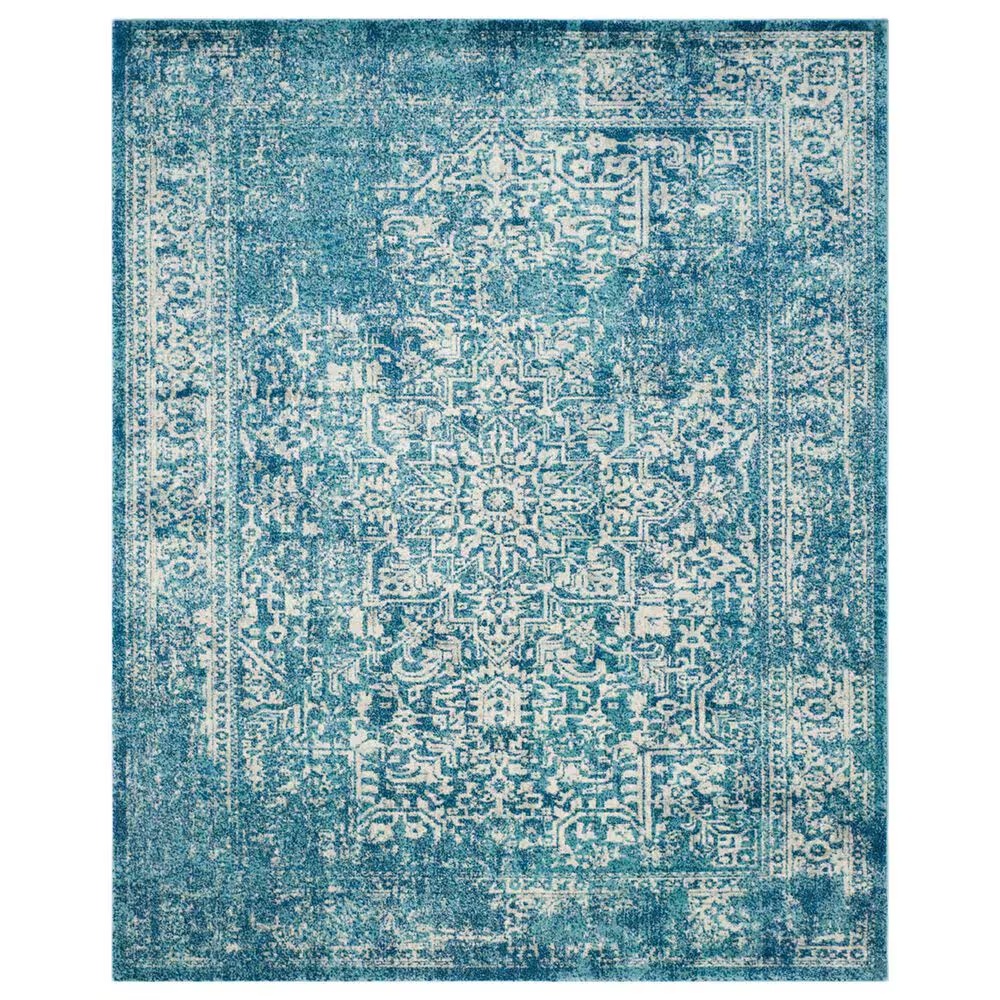 Safavieh Evoke EVK256C 10' x 14' Blue and Ivory Area Rug