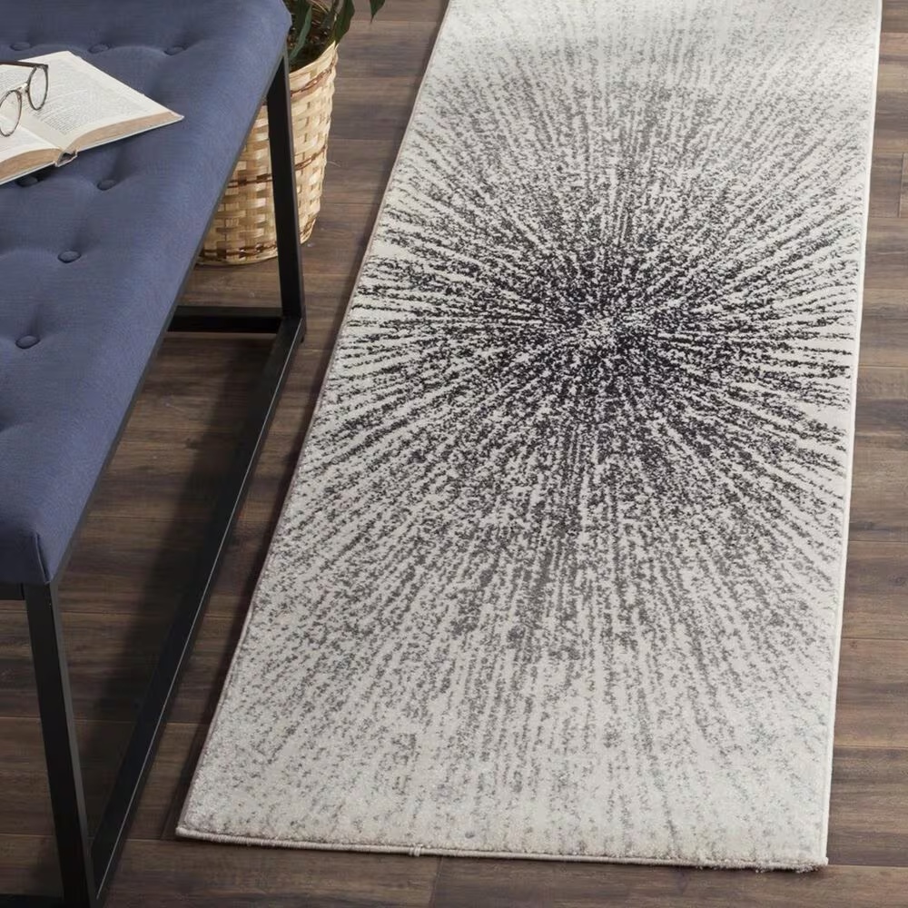 Safavieh Evoke EVK228K 2'2" x 5' Black and Ivory Runner