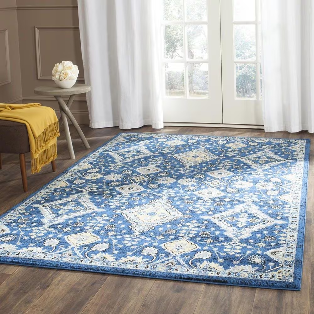 Safavieh Evoke EVK224A 5'1" x 7'6" Royal and Ivory Area Rug