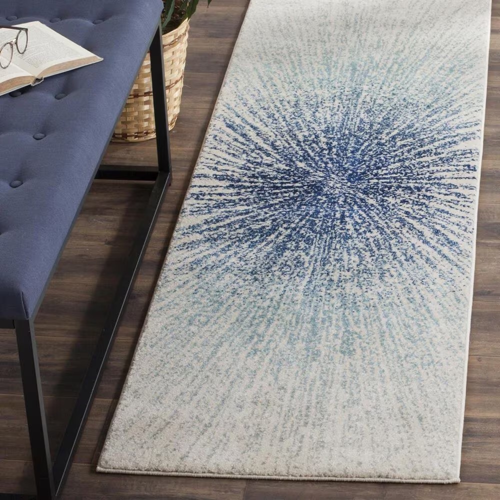 Safavieh Evoke EVK228A 2'2" x 15' Royal and Ivory Runner