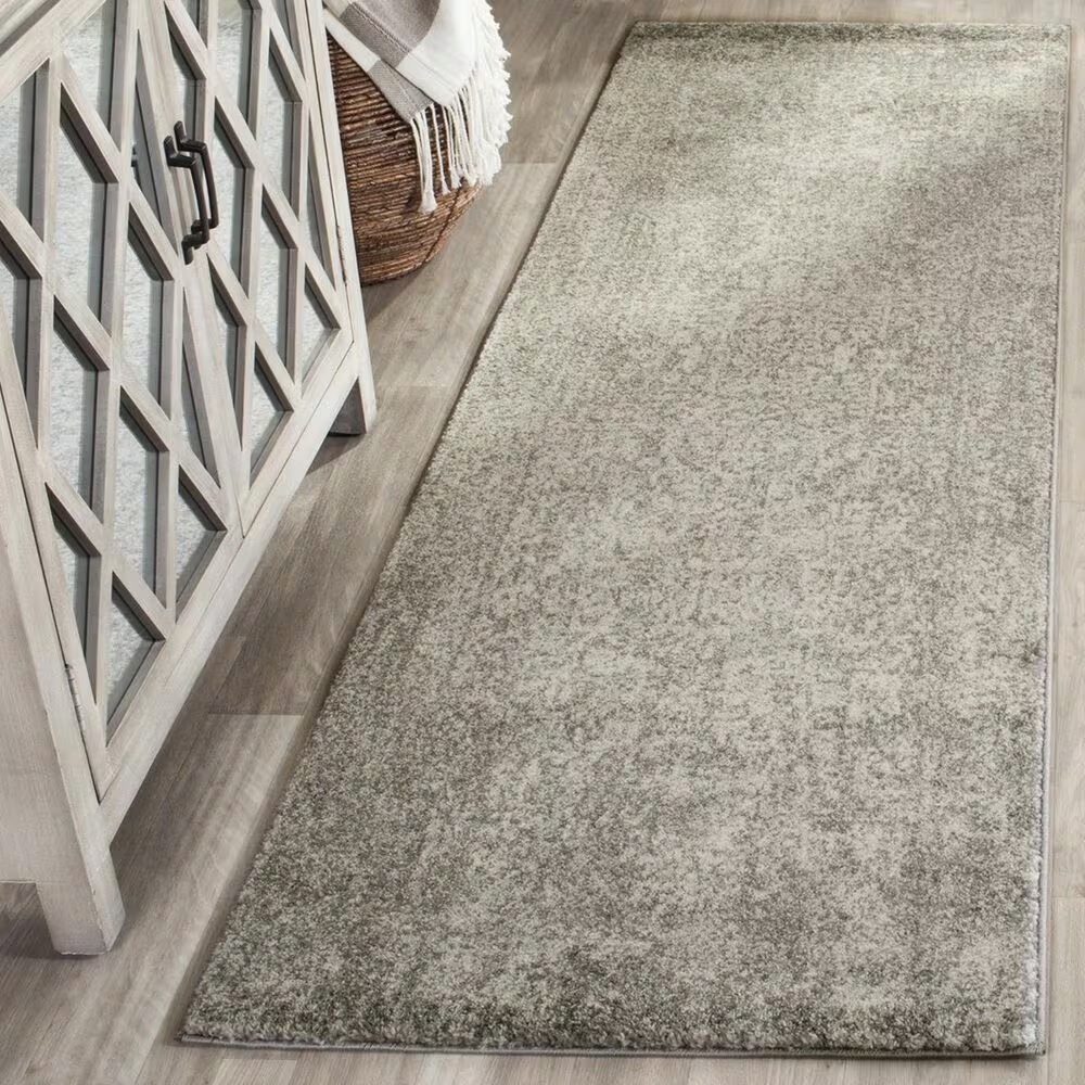 Safavieh Evoke EVK256S 2'2" x 9' Silver and Ivory Runner