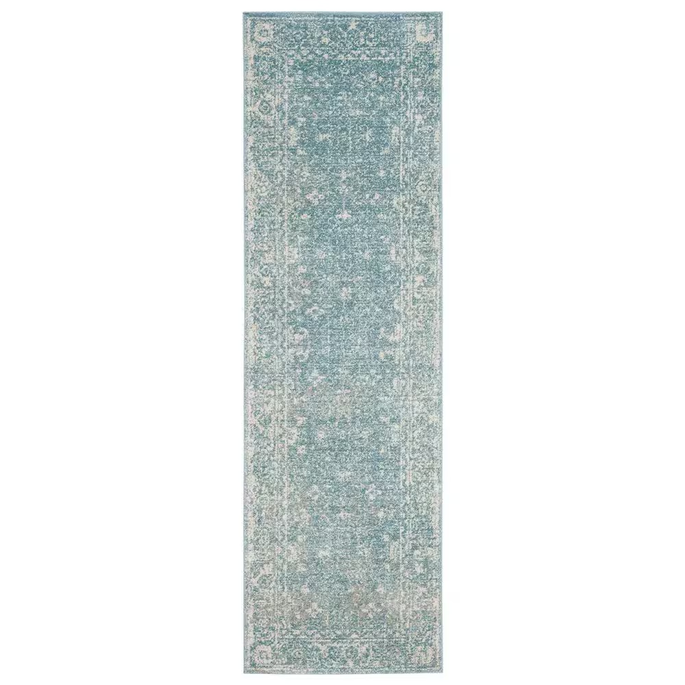 Safavieh Evoke EVK270D 2'2" x 11' Light Blue and Ivory Runner