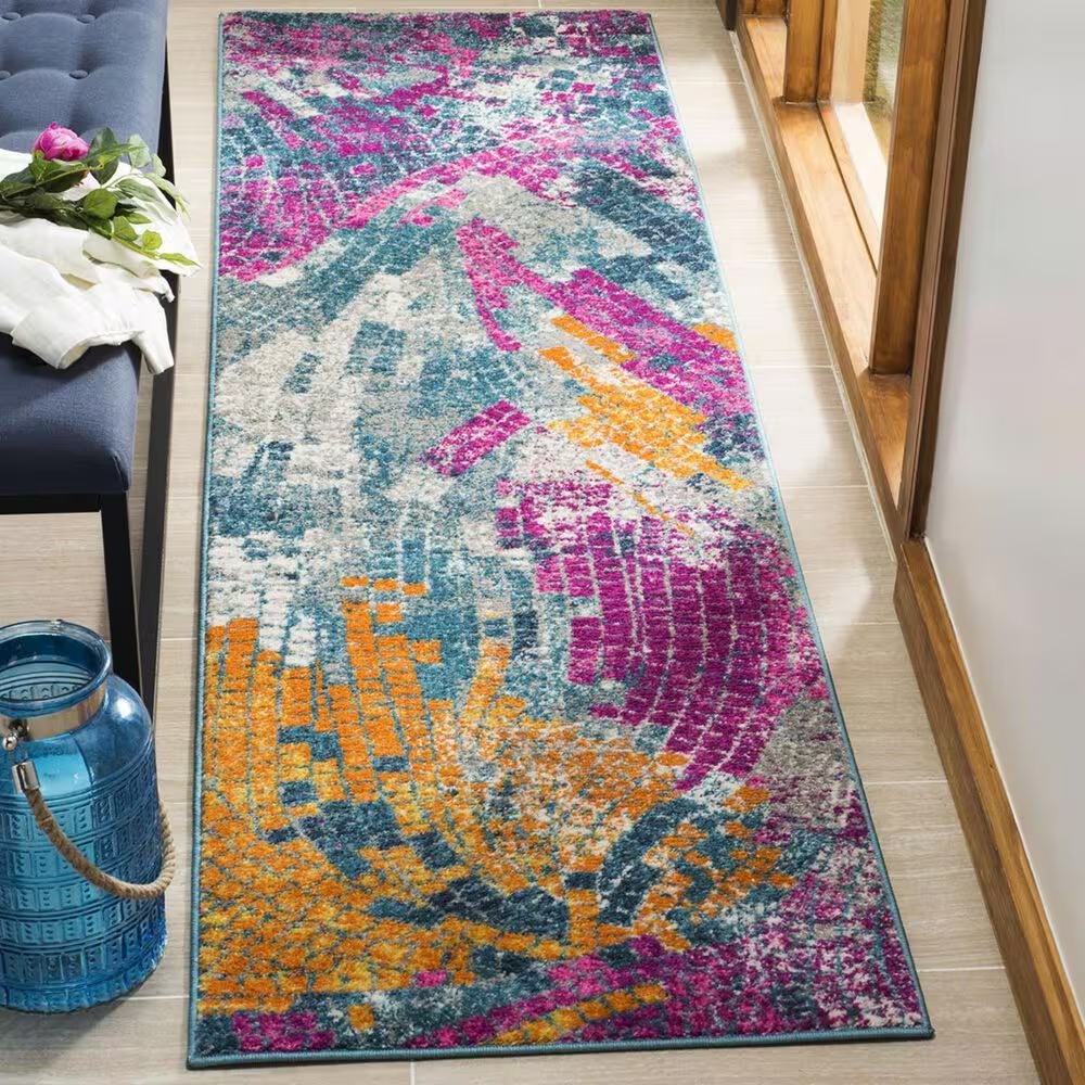 Safavieh Madison MAD201M 2'3" x 8' Multicolor Runner