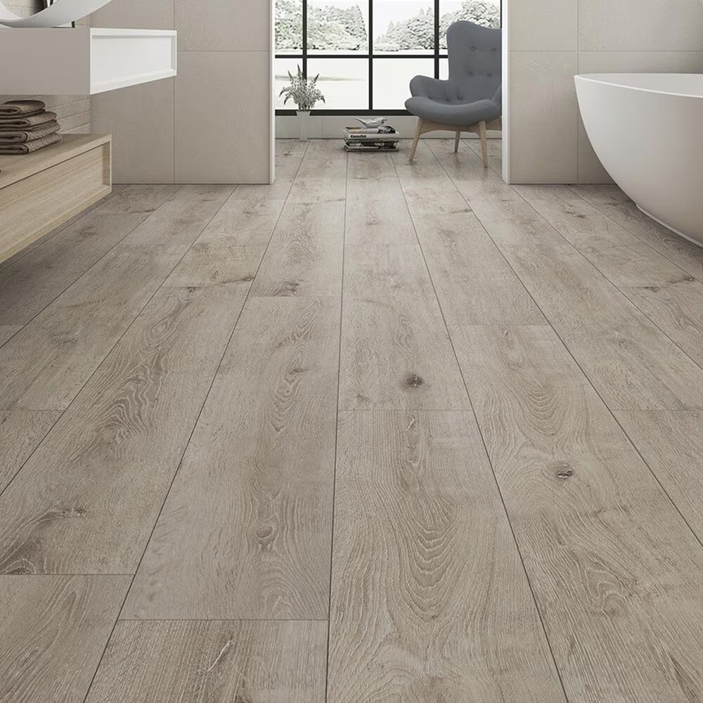 Paramount Rigidcore Brushed Aluminum 7" x 48" Vinyl Plank