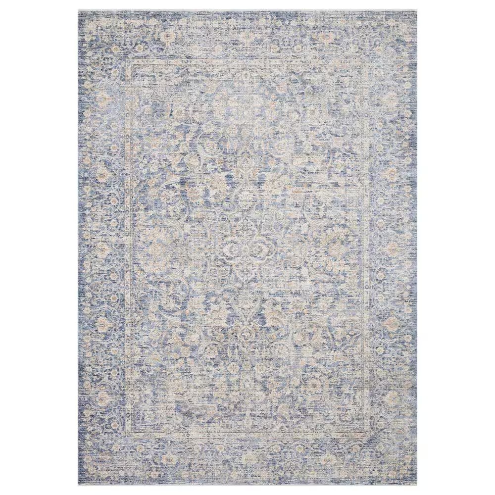Loloi Pandora PAN-01 6'3" x 8'10" Blue and Gold