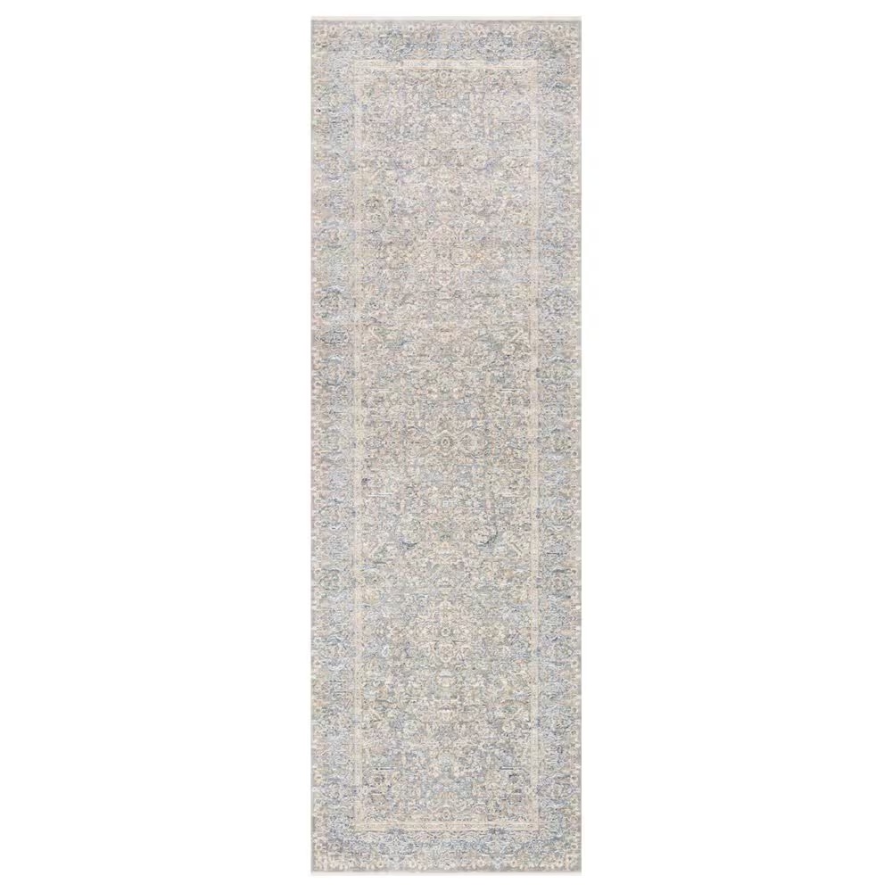 Loloi Pandora PAN-01 2'6" x 10' Stone and Gold