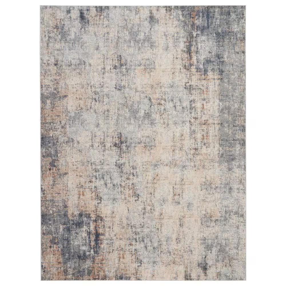 Nourison Rustic Textures RUS01 9'3" x 12'9" Grey and Beige Area Rug