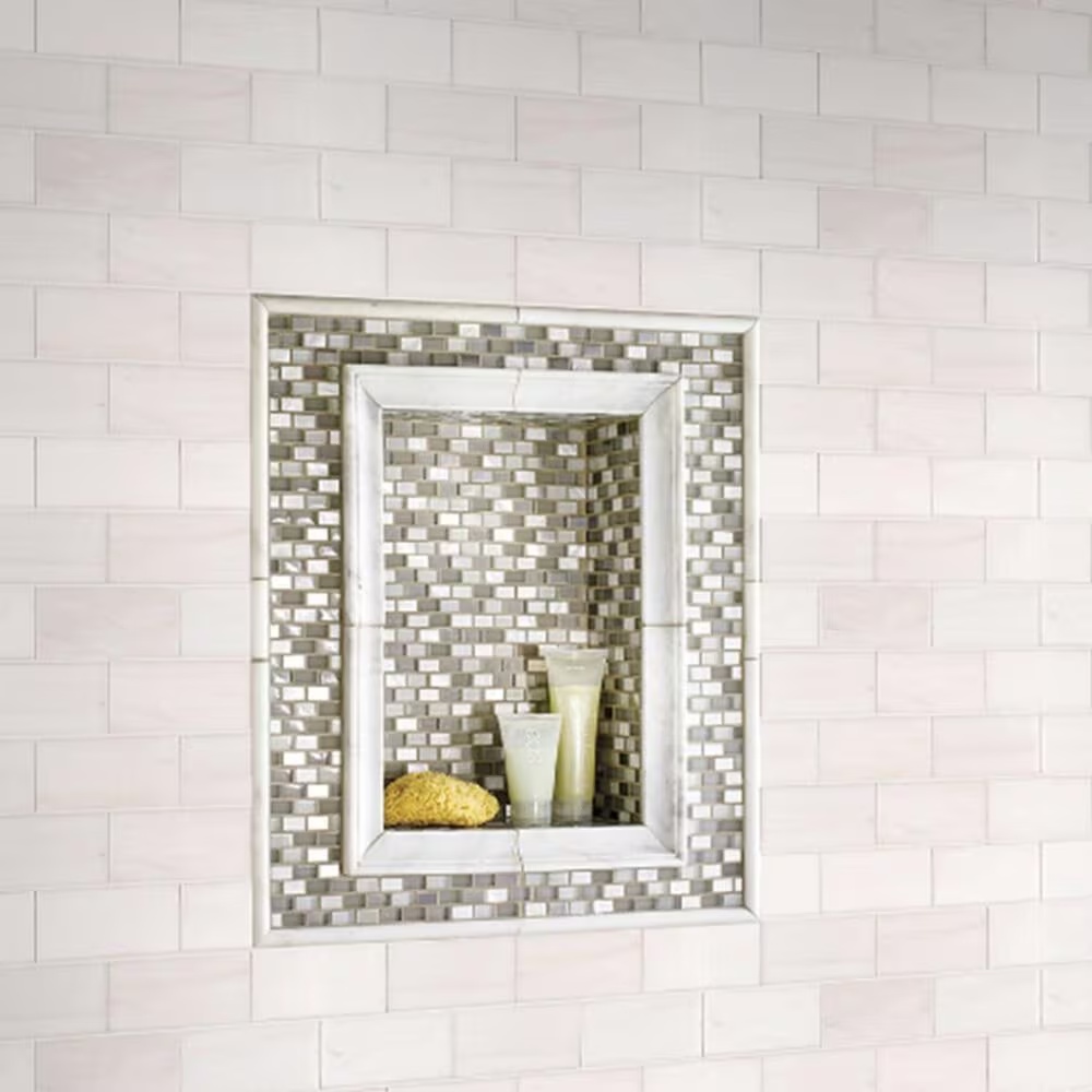 MS International Bianco Dolomite Subway White 3" x 6" Natural Stone Tile